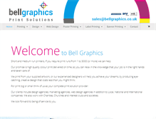 Tablet Screenshot of bellgraphics.co.uk